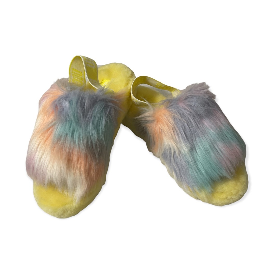 UGG FLUFF YEAH SLIDE TIE DYE